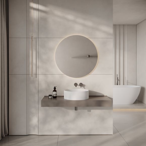 Apollo Round Countertop Stone Basin 450mm