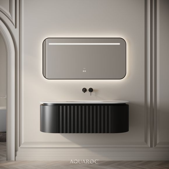 Belgravia Vanity Unit & Stone Basin 1200mm Matte Black