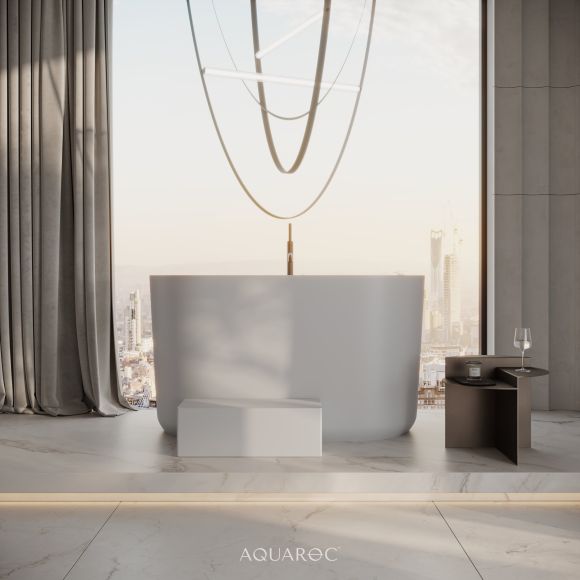 Buddha Freestanding Japanese Soaking Stone Bath 1350mm