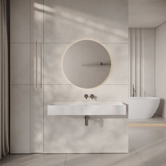 Neo Wall Hung Stone Basin 1200mm