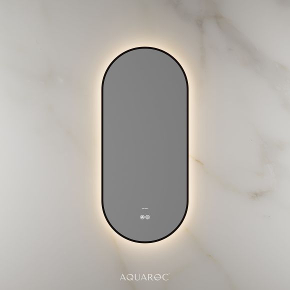 Lumiere Backlit & Demister Mirror 400mm Matte Black