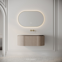 Belgravia Vanity Unit & Stone Basin 1000mm Natural Oak