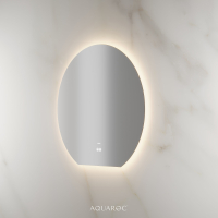 Lumiere Backlit & Demister Moon Mirror 800mm Frameless
