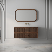 Park Lane Vanity Unit & Stone Basin 1000mm Walnut