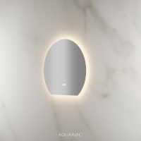 Lumiere Backlit & Demister Moon Mirror 600mm Frameless