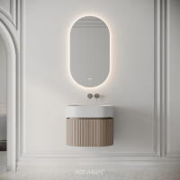 Camden Vanity Unit & Stone Basin 600mm Natural Oak