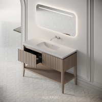 Kensington Vanity Unit & Stone Basin 1200mm Natural Oak