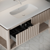 Kensington Vanity Unit & Stone Basin 1200mm Natural Oak