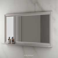 Hardwick Mirror & Integrated Shelf 1600mm Sabbia Grigio Oak
