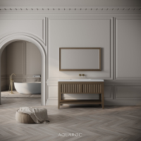 Belvedere Vanity Unit & Stone Basin 1200mm Smoked Oak