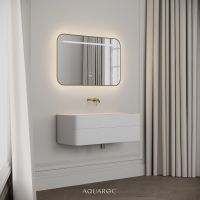 Nero Curved Stone Vanity Unit 1000mm