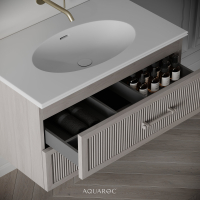 Park Lane Vanity Unit & Stone Basin 800mm Sabbia Grigio Oak