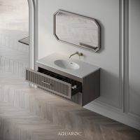 Park Lane Vanity Unit & Stone Basin 1000mm Sabbia Grigio Oak