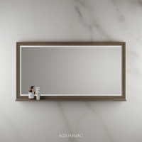 Hardwick Mirror & Integrated Shelf 1400mm Smoked Oak