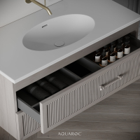 Park Lane Vanity Unit & Stone Basin 1000mm Sabbia Grigio Oak