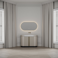 Knightsbridge Vanity Unit & Carrara Marble Basin 1200mm Cashmere Beige