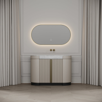 Knightsbridge Vanity Unit & Carrara Marble Basin 1200mm Cashmere Beige