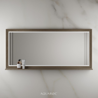Hardwick Mirror & Integrated Shelf 1600mm Smoked Oak