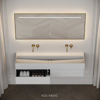 Nero Stone Double Vanity Unit 1400mm