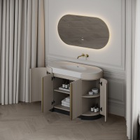 Knightsbridge Vanity Unit & Stone Basin 1200mm Cashmere Beige