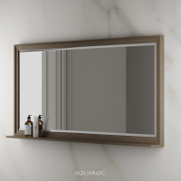 Hardwick Mirror & Integrated Shelf 1600mm Smoked Oak