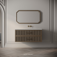 Park Lane Vanity Unit & Stone Basin 1000mm Smoked Oak