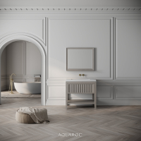 Belvedere Vanity Unit & Stone Basin 800mm Sabbia Grigio Oak