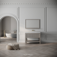 Belvedere Vanity Unit & Stone Basin 1000mm Sabbia Grigio Oak