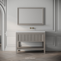 Belvedere Vanity Unit & Stone Basin 1000mm Sabbia Grigio Oak