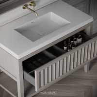 Belvedere Vanity Unit & Stone Basin 1000mm Sabbia Grigio Oak
