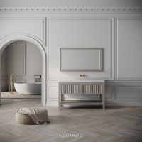 Belvedere Vanity Unit & Stone Basin 1200mm Sabbia Grigio Oak