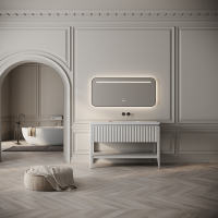 Kensington Vanity Unit & Stone Basin 1200mm Warm Grey