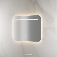 Lumiere Backlit & Demister Curved Mirror 1000mm Frameless