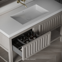 Belvedere Vanity Unit & Stone Basin 1200mm Sabbia Grigio Oak