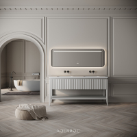 Kensington Double Vanity Unit & Stone Basin 1600mm Warm Grey
