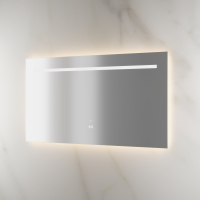 Lumiere Backlit & Demister Rectangle Mirror 1400mm Frameless