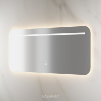 Lumiere Backlit & Demister Curved Mirror 1600mm Frameless