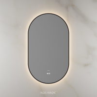 Lumiere Backlit & Demister Mirror 550mm Matte Black