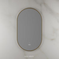 Lumiere Backlit & Demister Mirror 550mm Brushed Gold