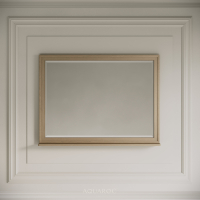 Hardwick Mirror & Integrated Shelf 1000mm Natural Oak