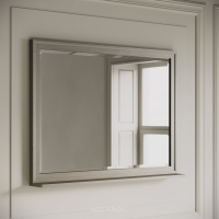 Hardwick Mirror & Integrated Shelf 1000mm Sabbia Grigio Oak