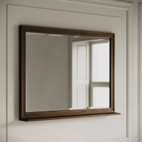 Hardwick Mirror & Integrated Shelf 1000mm Walnut