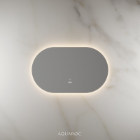 Lumiere Backlit & Demister Oval Mirror 1000mm Frameless