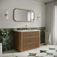Savoy Vanity Unit & Stone Basin 1200mm Smoked Oak