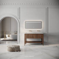 Kensington Double Vanity Unit & Stone Basin 1200mm Walnut