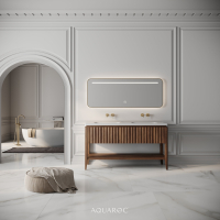 Kensington Double Vanity Unit & Stone Basin 1400mm Walnut