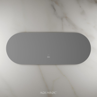 Lumiere Backlit & Demister Oval Mirror 1600mm Frameless