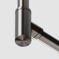 Niche Brushed Gunmetal Grey Round Bottle Trap