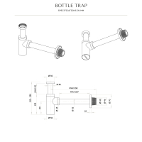 Niche Chrome Round Bottle Trap