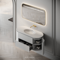 Belgravia II Vanity Unit & Stone Basin 1200mm Matte White